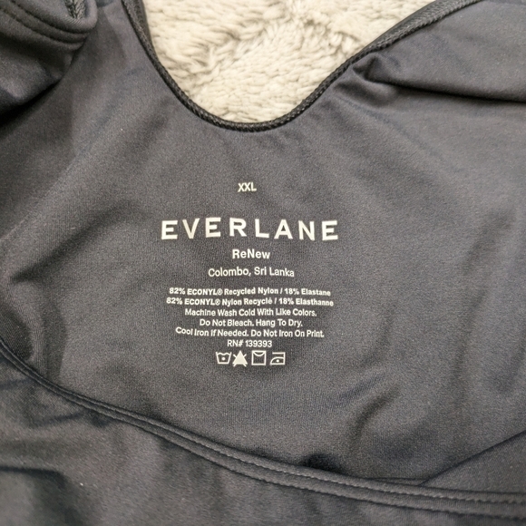 Everlane Swimsuit Women's XXL Black One-Piece Square Neck Padded Cups - Picture 7 of 9